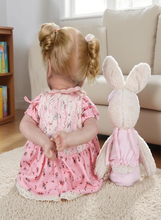 CHAREX Realistic Reborn Baby Doll Girl - 20 Inch Lifelike Handmade Real Life Toddler Doll, Newborn Weighted Body, Real Baby Feeling, with Accessories Set in Gift Box, for Kids Age 3+ - Image 5